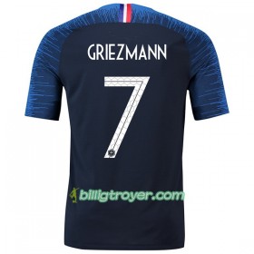 Billige Fotballdrakter Frankrike Griezmann 7 VM 2018 Hjemmedraktsett